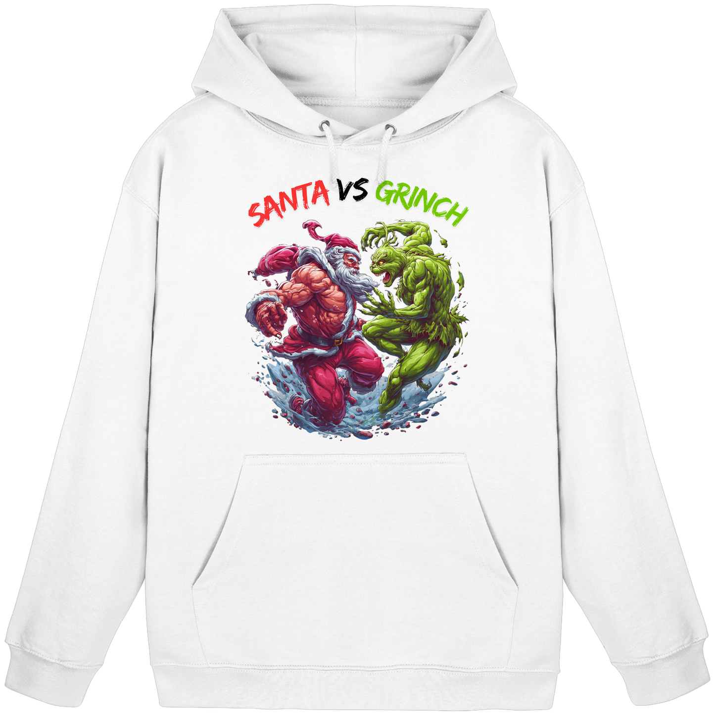 Santa vs Grinch  - Basic Unisex Hoodie